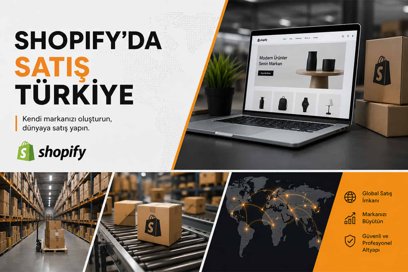Shopify'da Satış Yapmak: Türkiye'den Global E-Ticarete Açılmanın En Güçlü Yolu